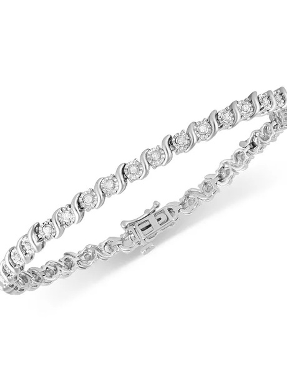 Diamond Bracelet (1/2 ct. t.w.) in Sterling Silver